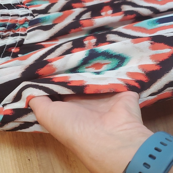 Aztec print lightweight Palazzo Pants - Picture 6 of 7